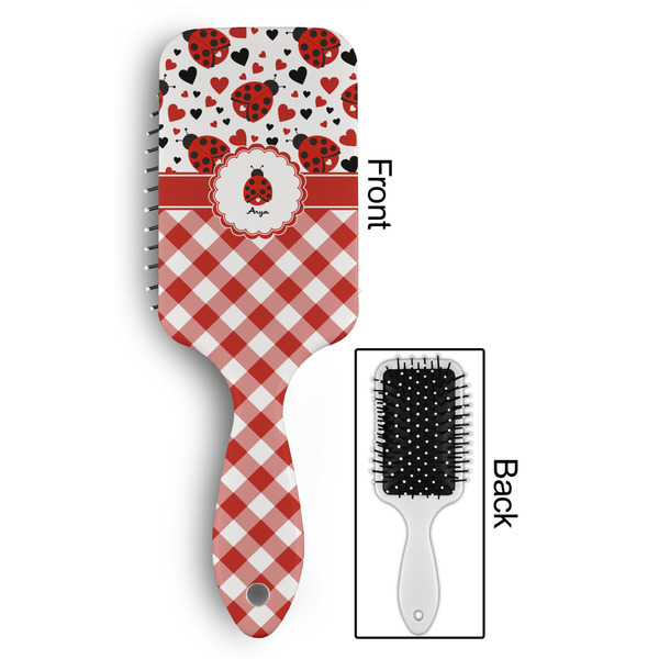 Ladybugs & Gingham Hair Brush - Approval