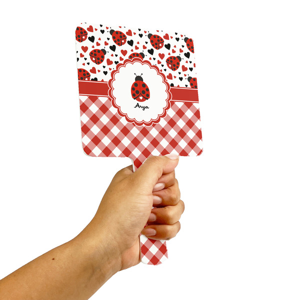 Ladybugs & Gingham Hand Mirrors - Alt View