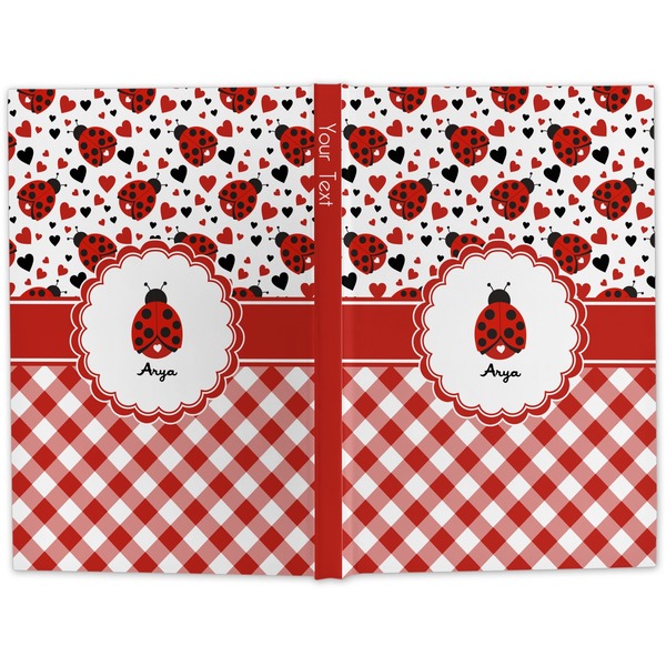 Ladybugs & Gingham Hard Cover Journal - Apvl