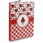 Ladybugs & Gingham Hardbound Journal - 7.25" x 10" (Personalized)