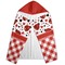 Ladybugs & Gingham Hooded Towel - Folded