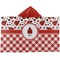 Ladybugs & Gingham Kids Hooded Towel (Personalized)