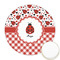 Ladybugs & Gingham Printed Cookie Topper - 2.5" (Personalized)