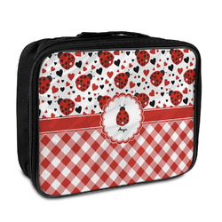 Ladybugs & Gingham Insulated Lunch Bag (Personalized)
