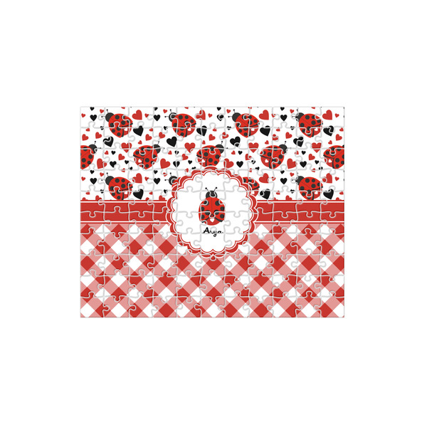Custom Ladybugs & Gingham 110 pc Jigsaw Puzzle (Personalized)