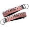 Ladybugs & Gingham Key-chain - Metal and Nylon - Front and Back