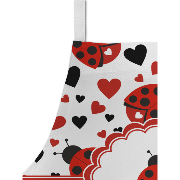 Ladybugs & Gingham Kid's Aprons - Detail