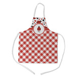 Ladybugs & Gingham Kid's Apron - Medium (Personalized)