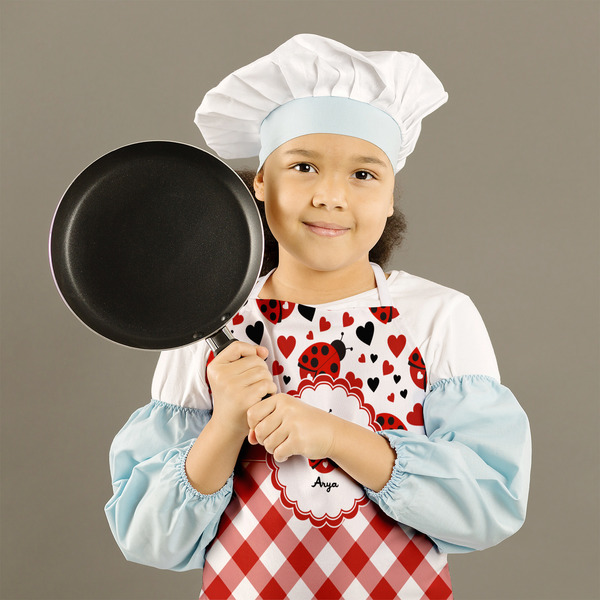 Ladybugs & Gingham Kid's Aprons - Medium - Lifestyle