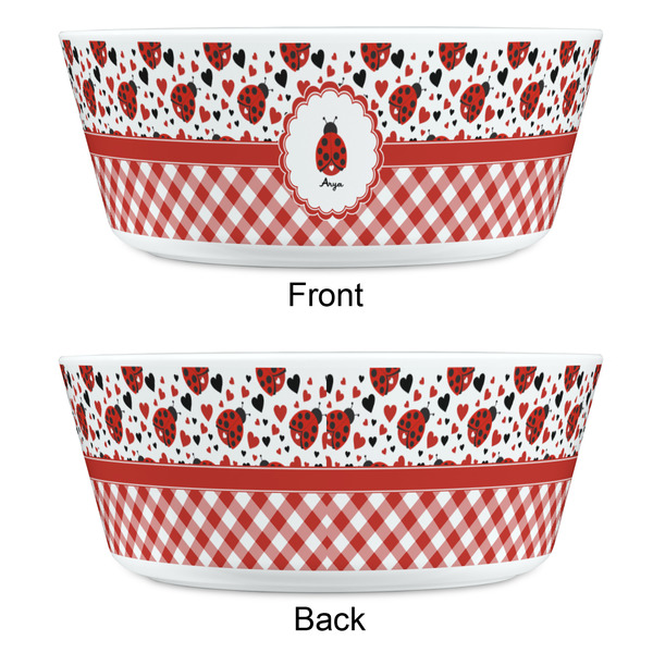 Ladybugs & Gingham Kids Bowls - APPROVAL