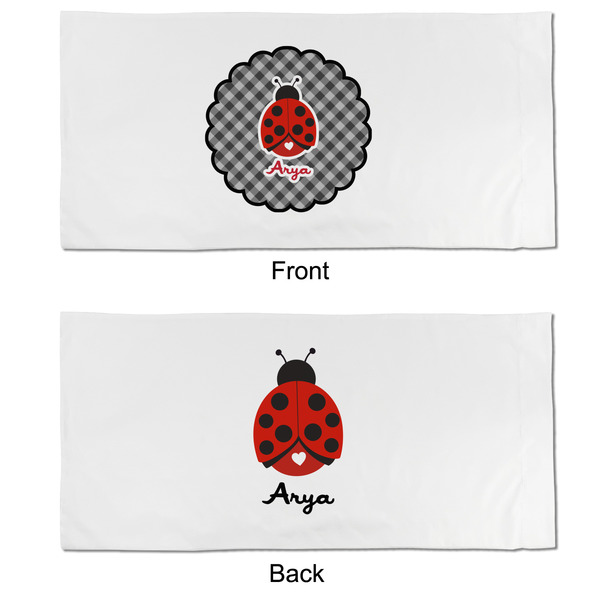 Ladybugs & Gingham King Pillow Case - APPROVAL (partial print)