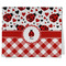 Ladybugs & Gingham Kitchen Towel - Poly Cotton w/ Name or Text