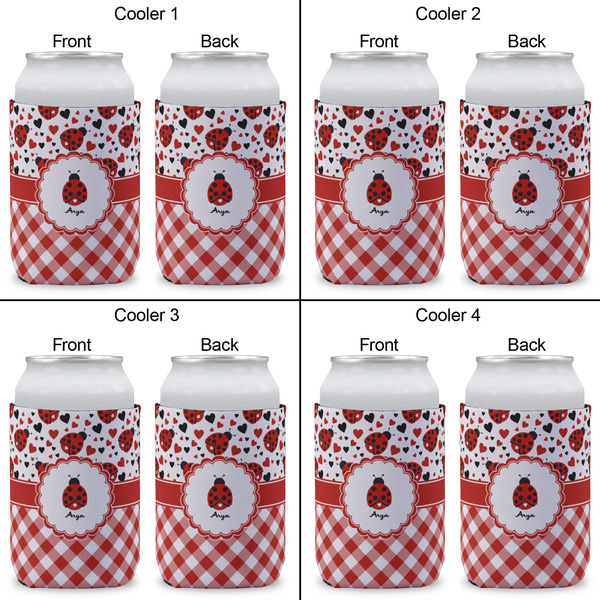 Ladybugs & Gingham Can Sleeve (Approval)