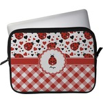 Ladybugs & Gingham Laptop Sleeve / Case - 13" (Personalized)