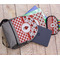 Ladybugs & Gingham Large Backpack - Gray - With Stuff