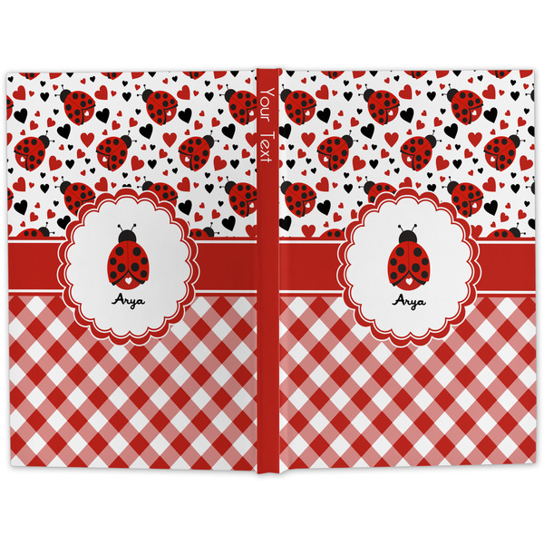 Ladybugs & Gingham Large Hard Cover Journal - Apvl
