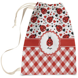Ladybugs & Gingham Laundry Bag (Personalized)