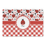 Ladybugs & Gingham Large Rectangle Car Magnet (Personalized)