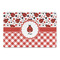 Ladybugs & Gingham Large Rectangle Car Magnet (Personalized)