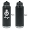 Ladybugs & Gingham Laser Engraved Water Bottles - Front Engraving - Front & Back View