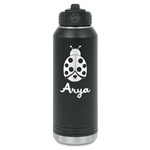Ladybugs & Gingham Water Bottles - Laser Engraved (Personalized)