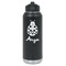 Ladybugs & Gingham Laser Engraved Water Bottles - Front View