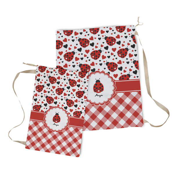 Ladybugs & Gingham Laundry Bag - Both Bags