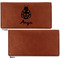 Ladybugs & Gingham Leather Checkbook Holder Front and Back Single Sided - Apvl