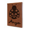 Ladybugs & Gingham Leather Sketchbook - Small - Double Sided (Personalized)