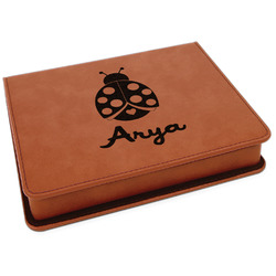 Ladybugs & Gingham Leatherette 4-Piece Wine Tool Set (Personalized)