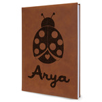 Ladybugs & Gingham Leatherette Journal - Large - Single Sided (Personalized)