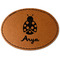 Ladybugs & Gingham Leatherette Patches - Oval