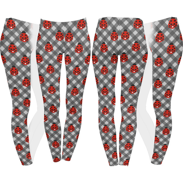Ladybugs & Gingham Leggings Turn Around - Apvl