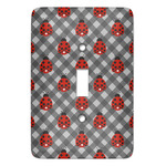 Ladybugs & Gingham Light Switch Cover (Personalized)
