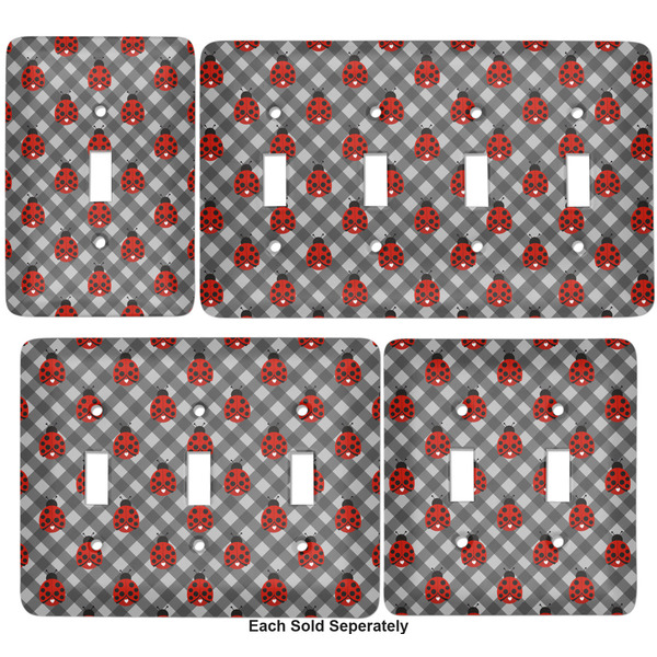 Ladybugs & Gingham Light Switch Covers all sizes