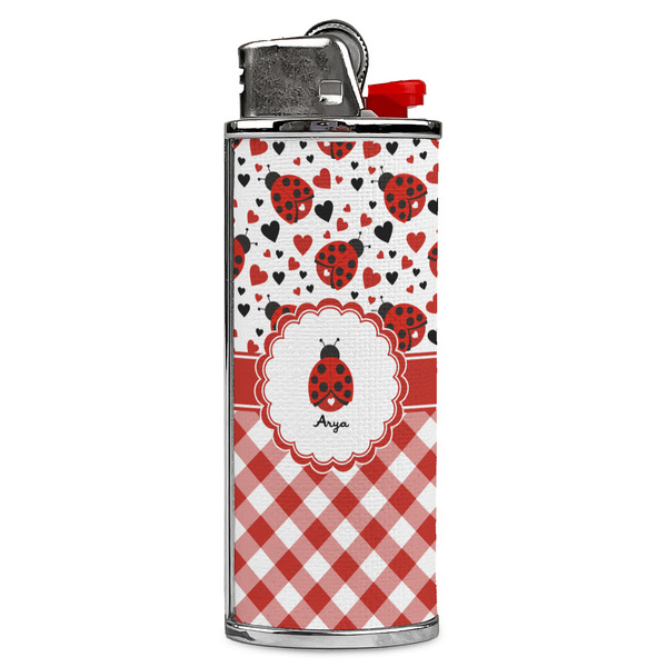 Custom Ladybugs & Gingham Case for BIC Lighters (Personalized)