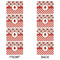 Ladybugs & Gingham Linen Placemat - APPROVAL Set of 4 (double sided)