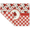 Ladybugs & Gingham Linen Placemat - Folded Corner (double side)