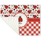 Ladybugs & Gingham Linen Placemat - Folded Corner (single side)