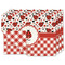 Ladybugs & Gingham Linen Placemat - MAIN Set of 4 (double sided)