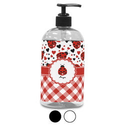 Ladybugs & Gingham Plastic Soap / Lotion Dispenser (Personalized)