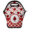 Ladybugs & Gingham Lunch Bag - Front