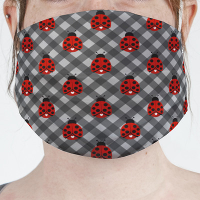 Ladybugs & Gingham Face Mask Cover (Personalized)