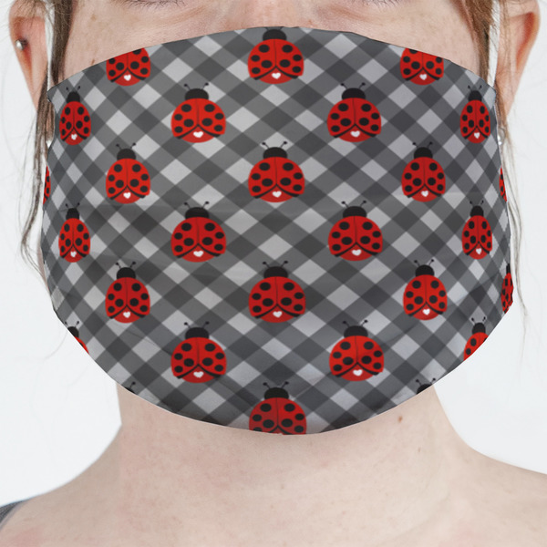 Custom Ladybugs & Gingham Face Mask Cover