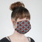 Ladybugs & Gingham Mask - Quarter View on Girl