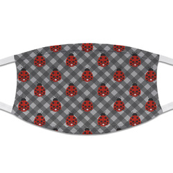 Ladybugs & Gingham Cloth Face Mask (T-Shirt Fabric)