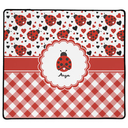 Ladybugs & Gingham XL Gaming Mouse Pad - 18" x 16" (Personalized)