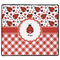 Ladybugs & Gingham XL Gaming Mouse Pad - 18" x 16" (Personalized)