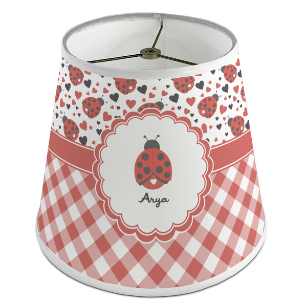 Custom Ladybugs & Gingham Empire Lamp Shade (Personalized)