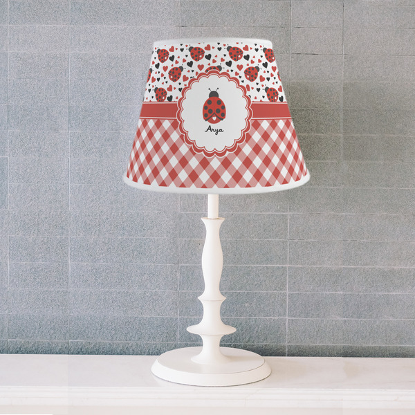 Ladybugs & Gingham Poly Film Empire Lampshade - Lifestyle